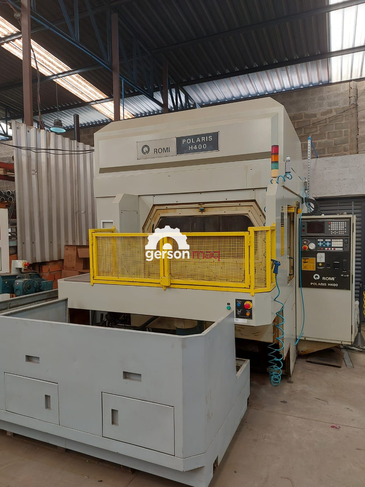 CENTRO DE USINAGEM HORIZONTAL ROMI DUPLO PALLET POLARIS H400 ano 98