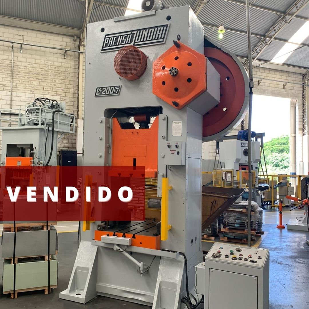 PRENSA EXCENTRICA MARCA JUNDIAI LA200 F-7 200 TON