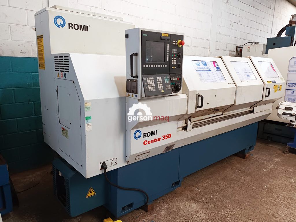 TORNO CNC ROMI CENTUR 35 D ANO 2008 - REVISADO