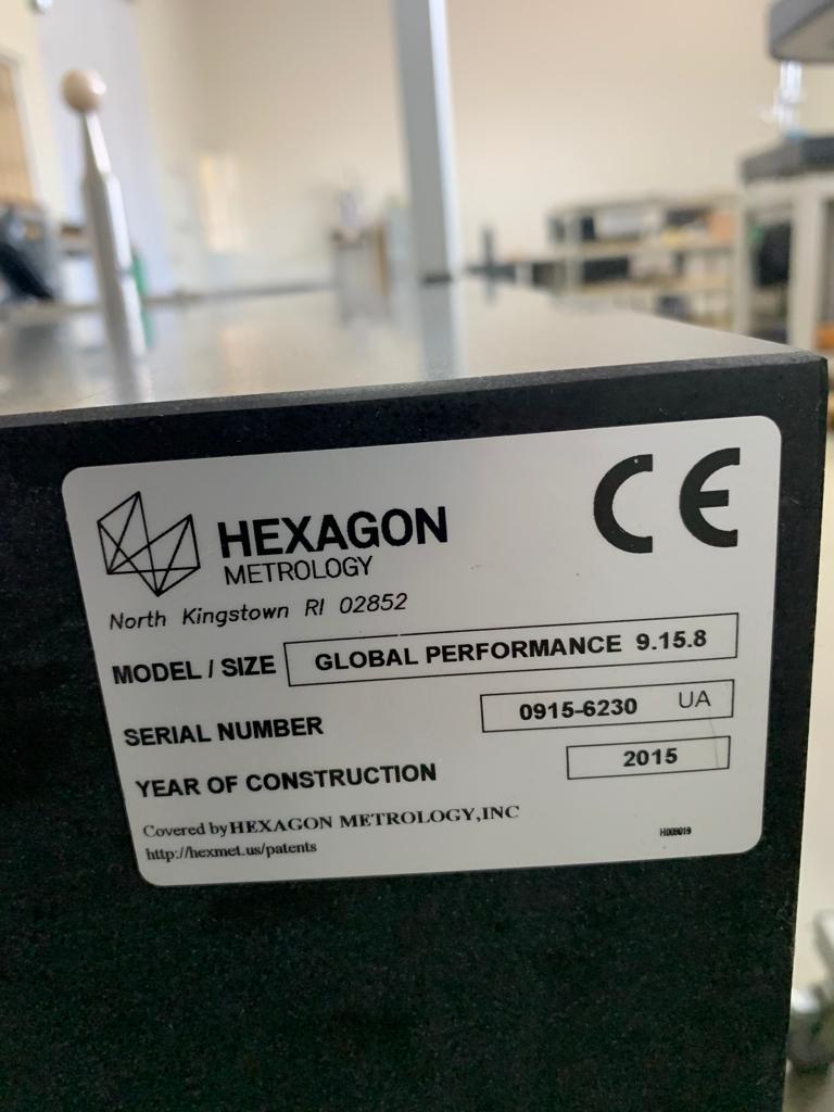 TRIDIMENSIONAL CNC HEXAGON GLOBAL PERFORMANCE 9.15.8 ANO 2015